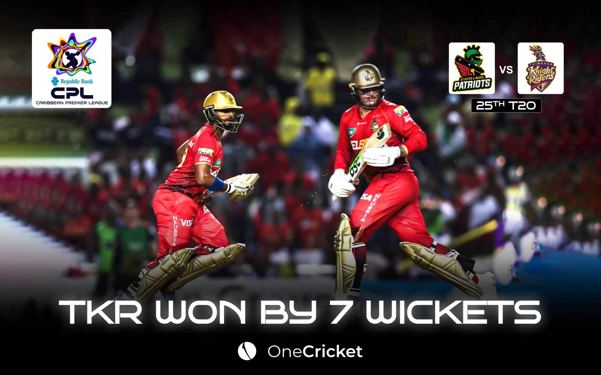 CPL 2024, TKR Vs SKNP, Match 25, Live Score: Match Updates, Highlights And Live Streaming